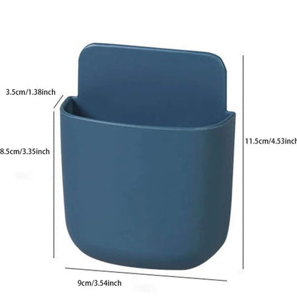Wall Storage Organizer Self-Adhesive No-Drill Set of 4
