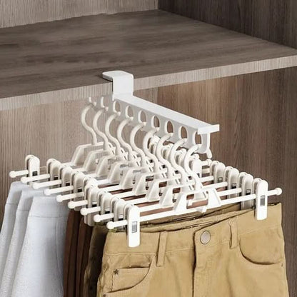 Wardrobe Pull-Out Rack Smooth-Gliding Space-Saving Clothing Storage