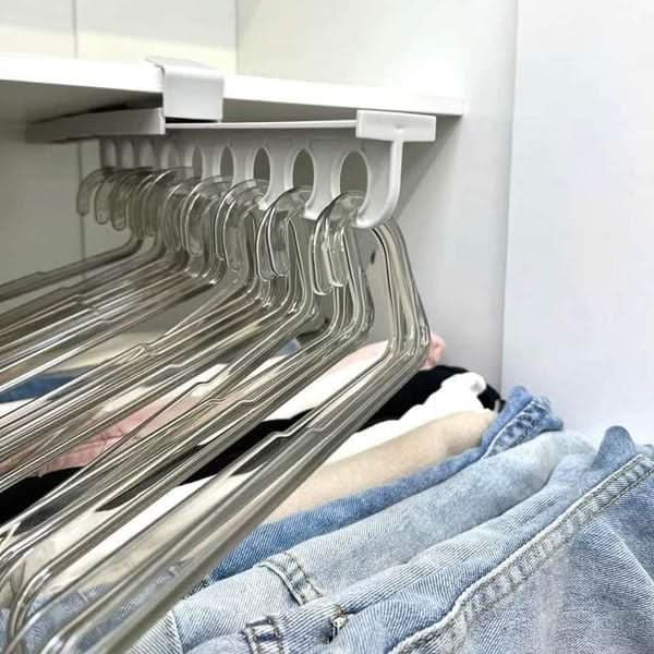 Wardrobe Pull-Out Rack Smooth-Gliding Space-Saving Clothing Storage