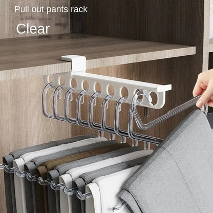 Wardrobe Pull-Out Rack Smooth-Gliding Space-Saving Clothing Storage