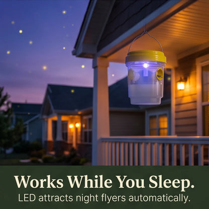 Wasp Trap Solar-Powered LED Hanging Set of 2
