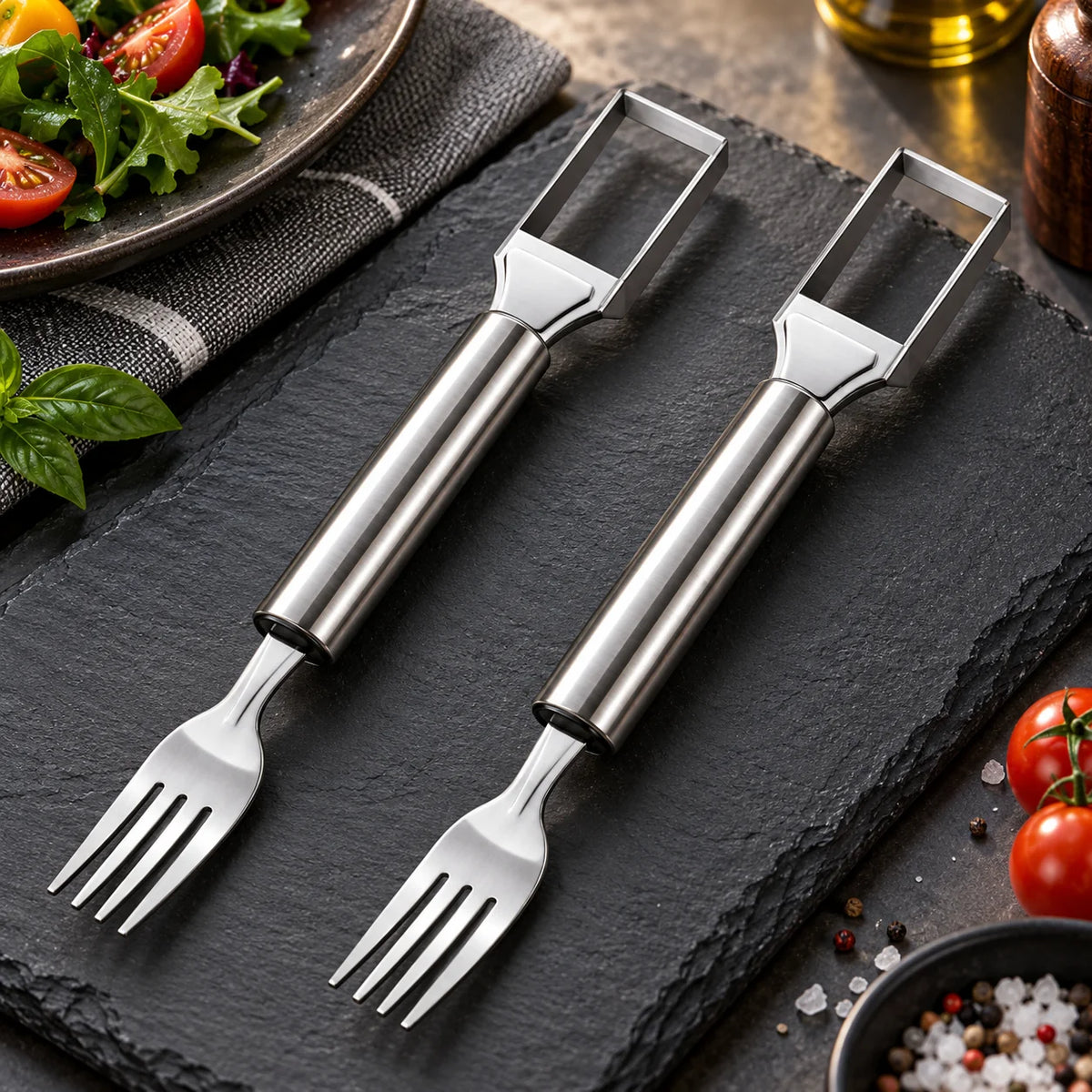 Watermelon Slicer & Serving Fork Stainless Steel