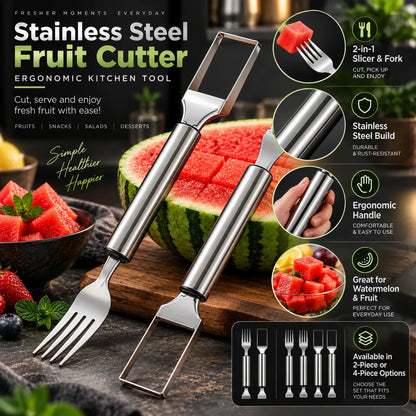 Watermelon Slicer & Serving Fork Stainless Steel