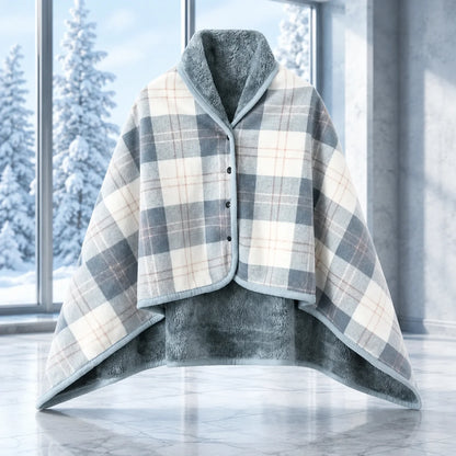 Wearable Blanket Flannel Fleece Snap-Button