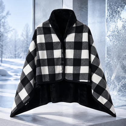 Wearable Blanket Flannel Fleece Snap-Button