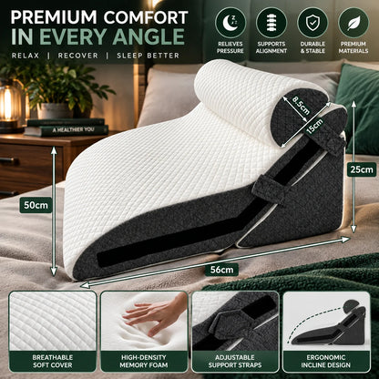 Wedge Pillow Set Modular Cooling Gel Foam