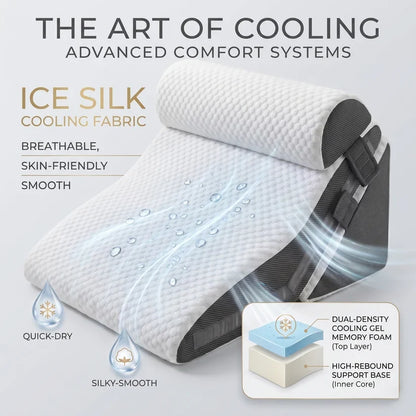 Wedge Pillow Set Modular Cooling Gel Foam