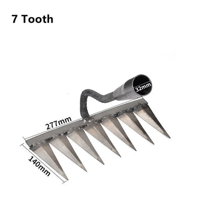 Weeding Rake Carbon Steel 4 To 7 Tine Options