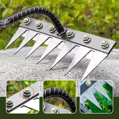 Weeding Rake Carbon Steel 4 To 7 Tine Options