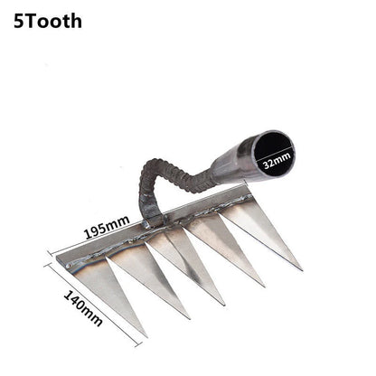 Weeding Rake Carbon Steel 4 To 7 Tine Options