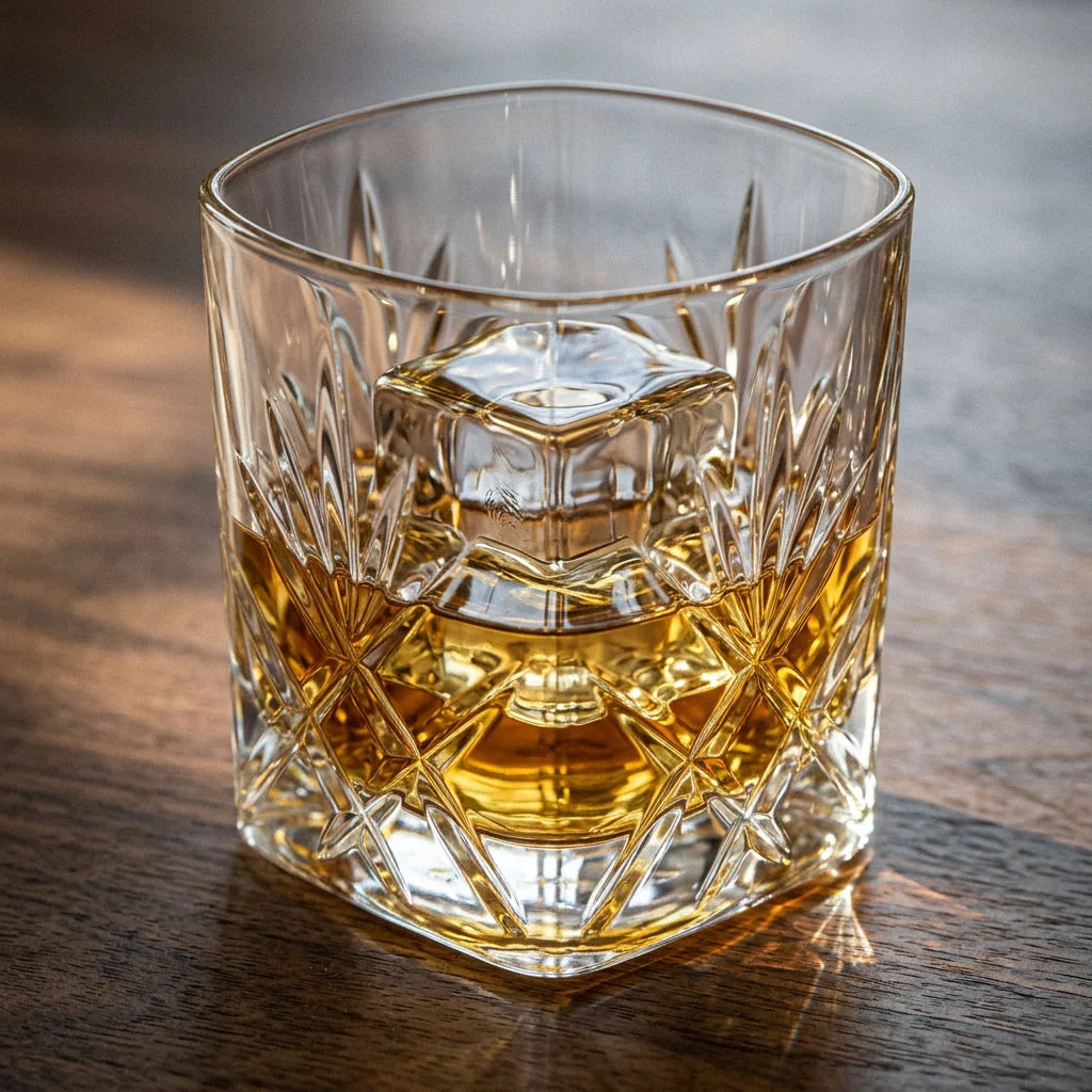 Whiskey Decanter Set Engraved 28 Oz With Four Glasses