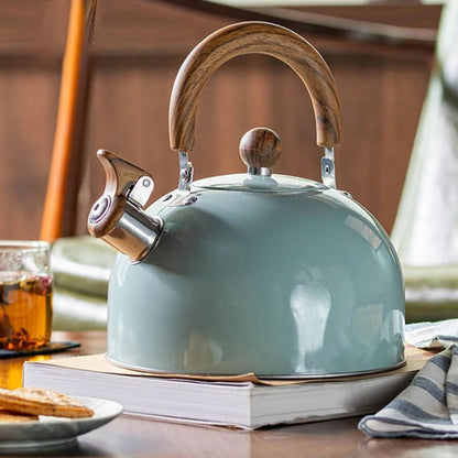 Whistling Kettle Stainless Steel 2.64 Qt Heat-Resistant Handle