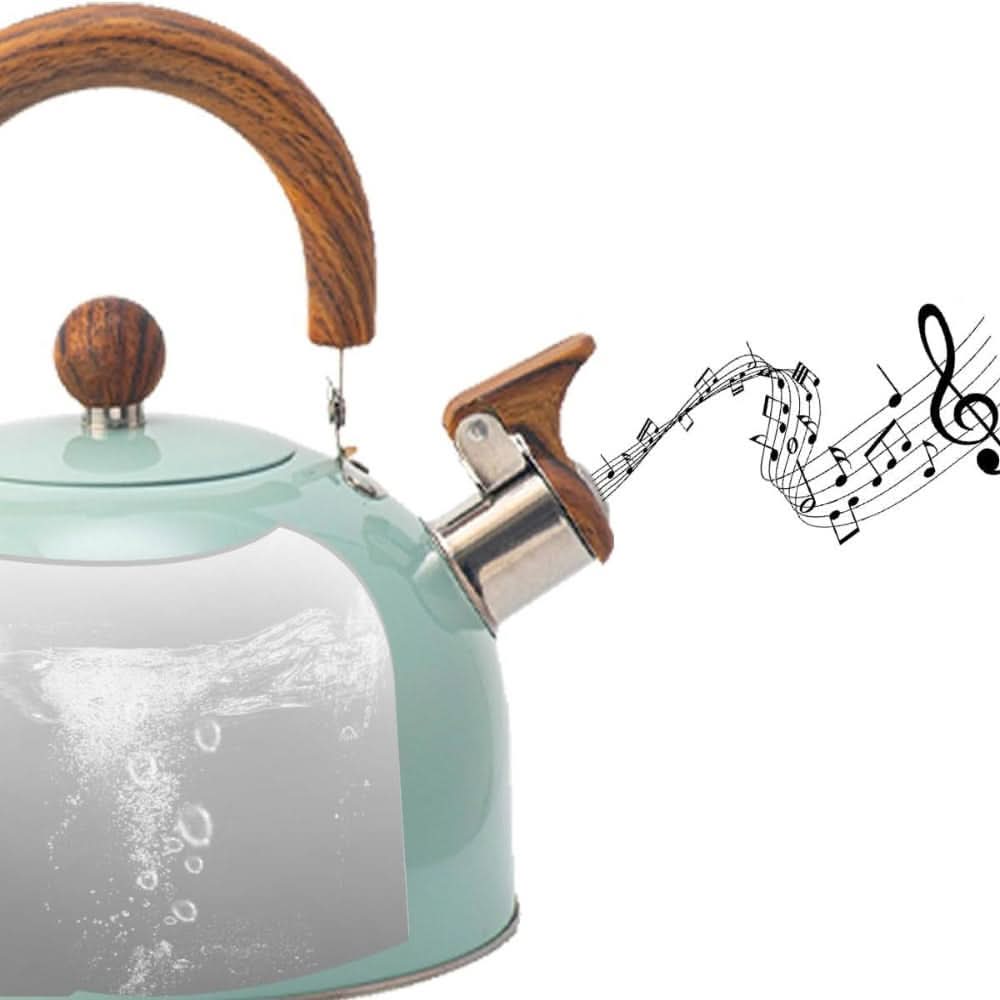 Whistling Kettle Stainless Steel 2.64 Qt Heat-Resistant Handle