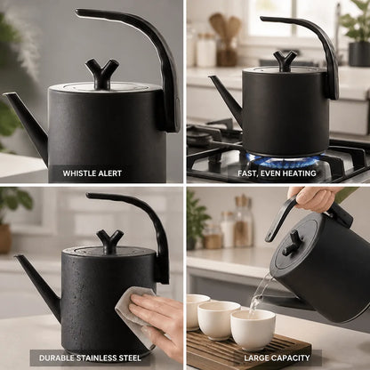 Whistling Kettle Stainless Steel Flat Bottom 3-4 L Capacity