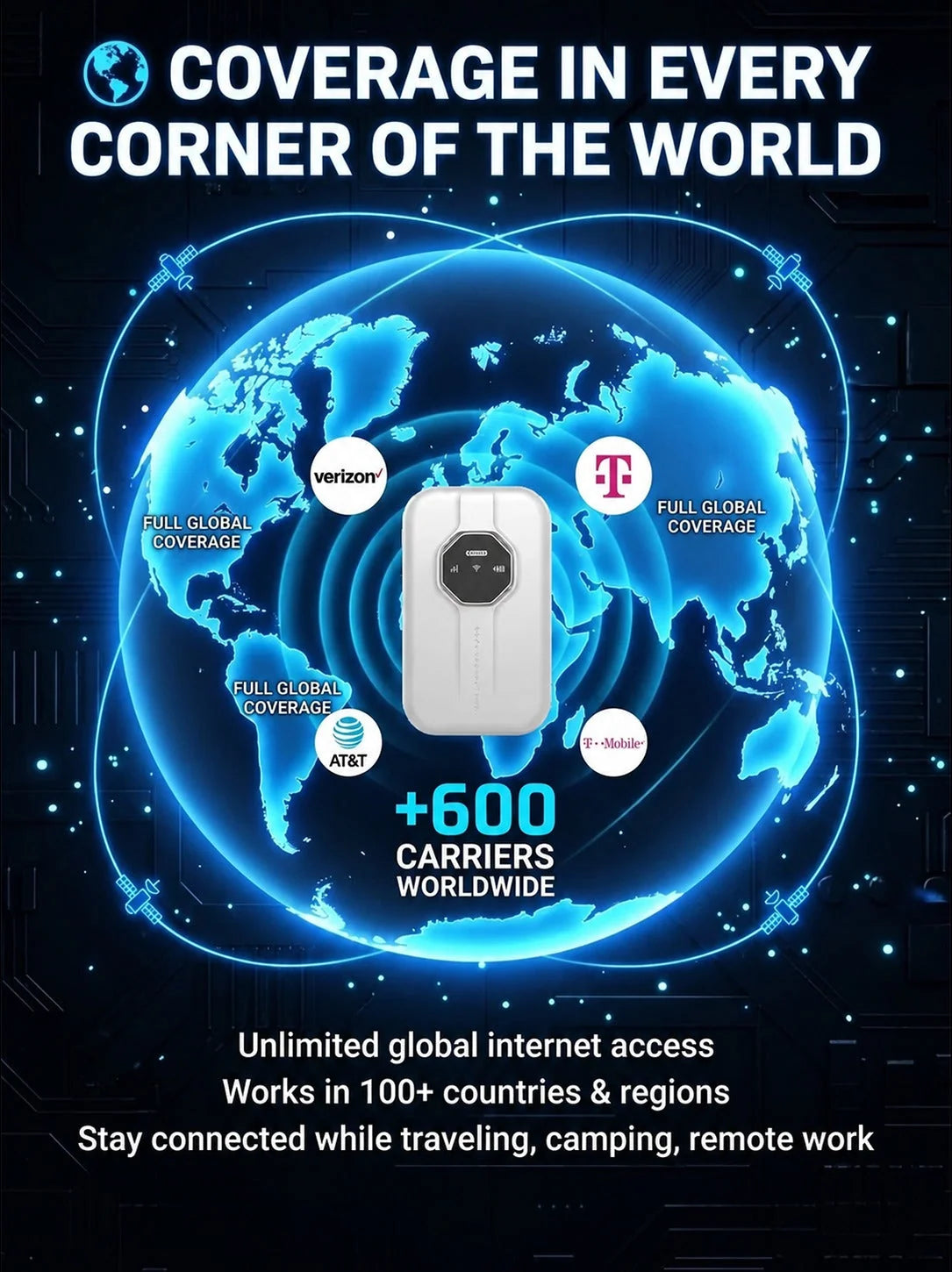 Wi-Fi Hotspot Portable Global Coverage