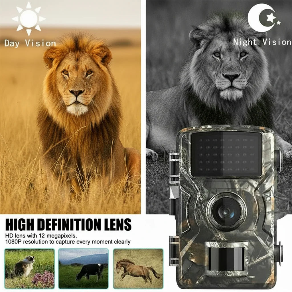 Wildlife Camera 12 MP Night Vision Weatherproof