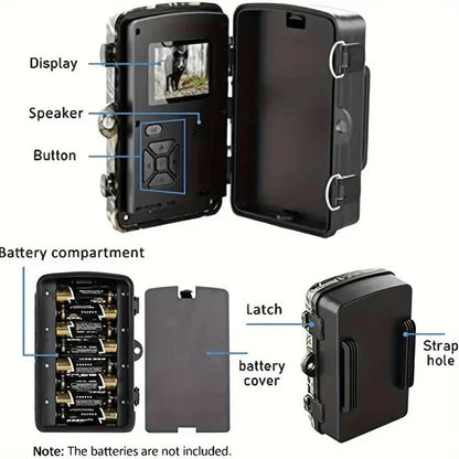 Wildlife Camera 12 MP Night Vision Weatherproof