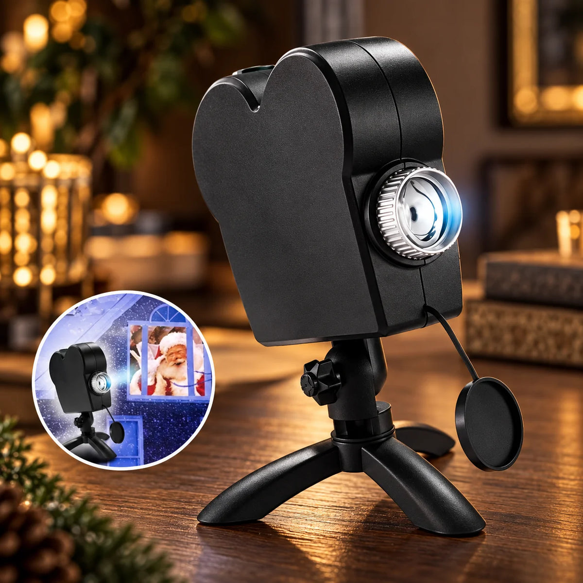 Window Projector Animated Holiday Scenes 12 Videos Tripod