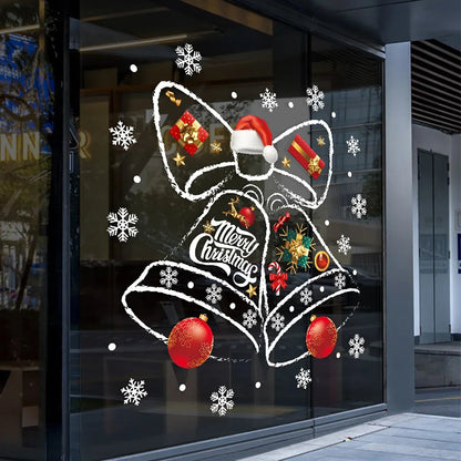 Window Sticker Bell Design Reusable Removable