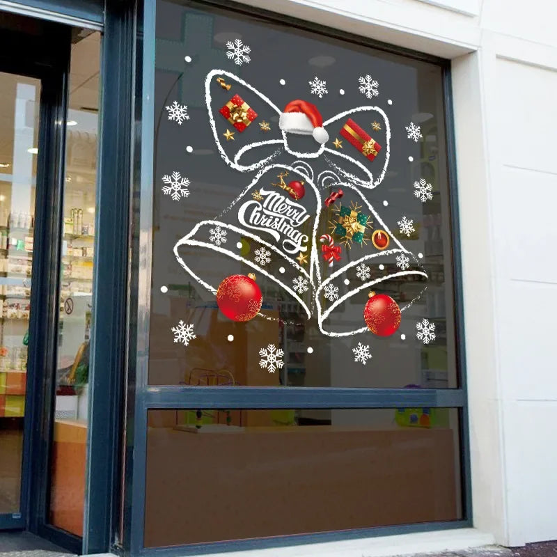 Window Sticker Bell Design Reusable Removable