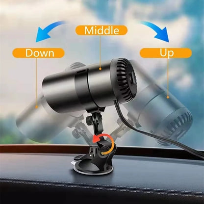 Windshield Defroster 12V Portable Dual Heat & Fan