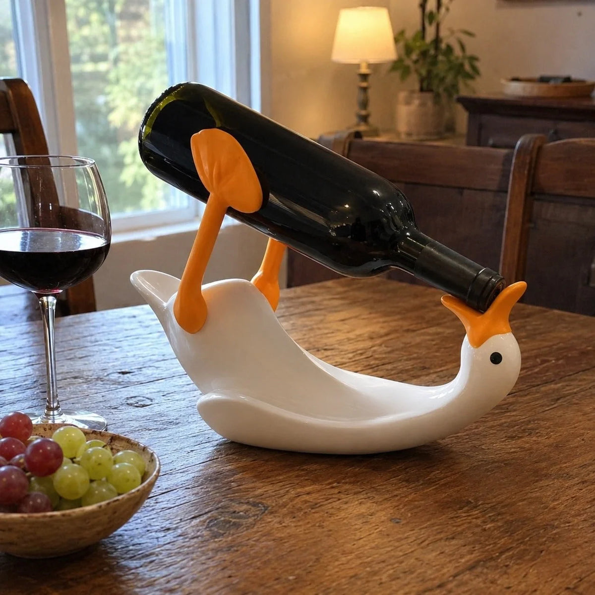 Wine Bottle Holder Balancing Goose Single Bottle