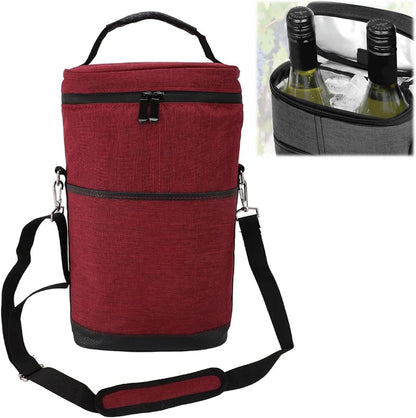 Wine Tote Insulated Leak-Proof Lining & Padded Divider