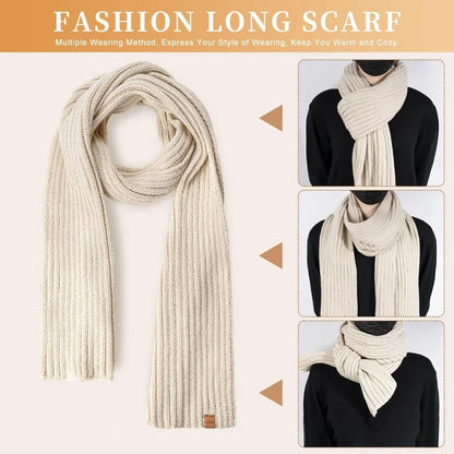 Winter Accessories Set Knitted Touchscreen Gloves 3-Piece