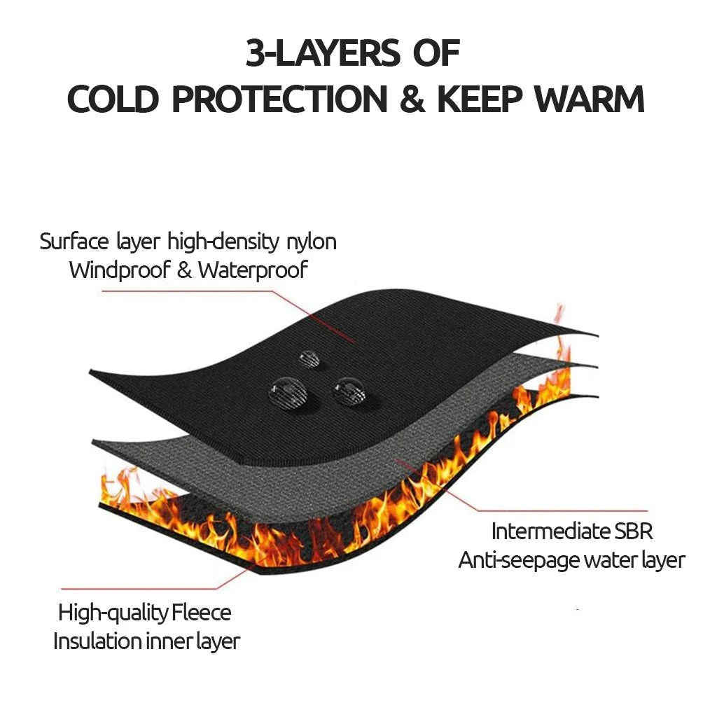 Winter Gloves Fleece-Lined Touchscreen-Compatible Nonslip Grip