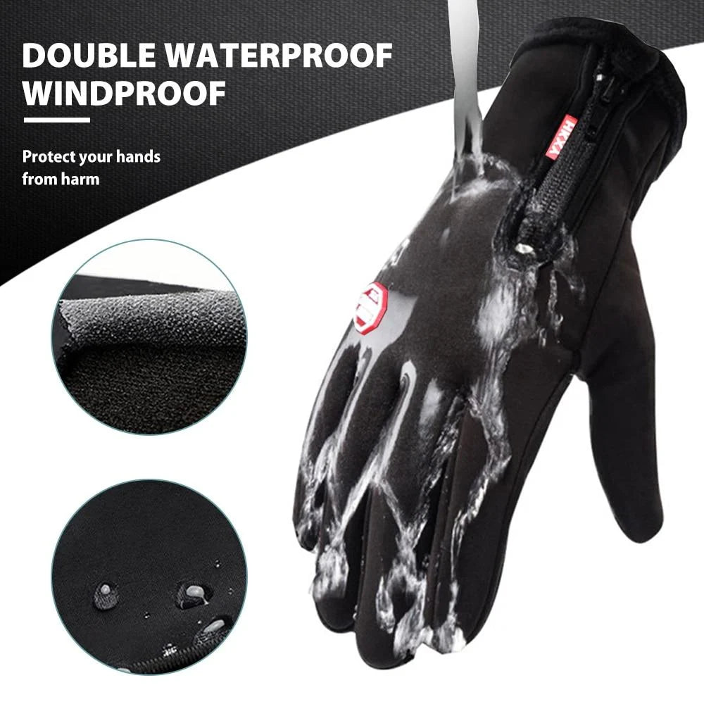Winter Gloves Fleece-Lined Touchscreen-Compatible Nonslip Grip