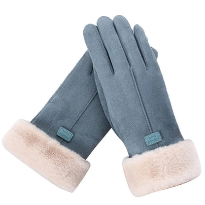 Winter Gloves Fleece-Lined Touchscreen-Compatible Water-Repellent
