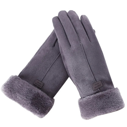 Winter Gloves Fleece-Lined Touchscreen-Compatible Water-Repellent