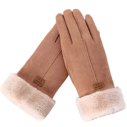 Winter Gloves Fleece-Lined Touchscreen-Compatible Water-Repellent