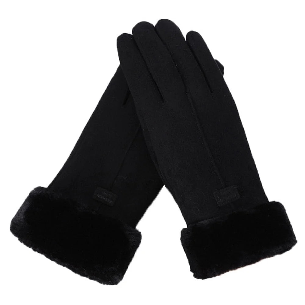 Winter Gloves Fleece-Lined Touchscreen-Compatible Water-Repellent