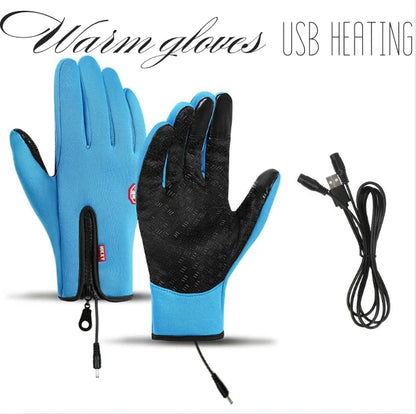Winter Gloves USB Heated Waterproof & Windproof