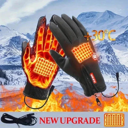 Winter Gloves USB Heated Waterproof & Windproof