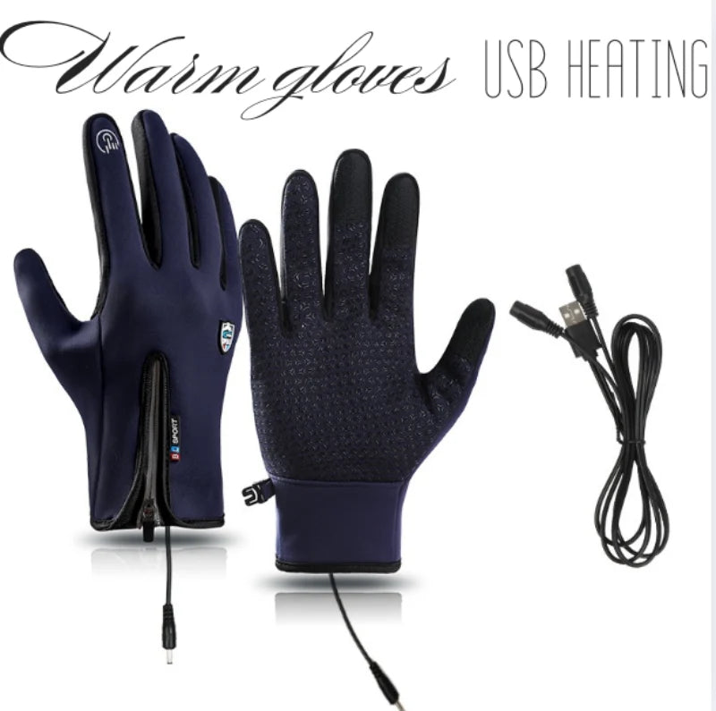 Winter Gloves USB Heated Waterproof & Windproof
