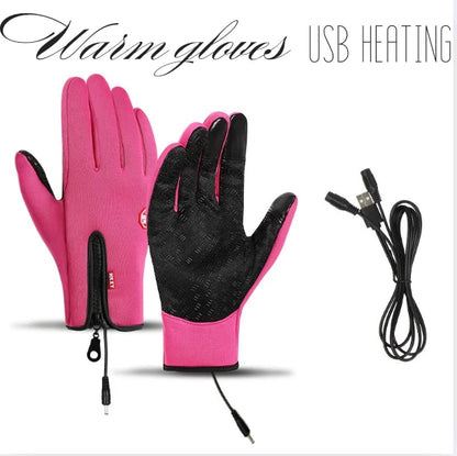 Winter Gloves USB Heated Waterproof & Windproof