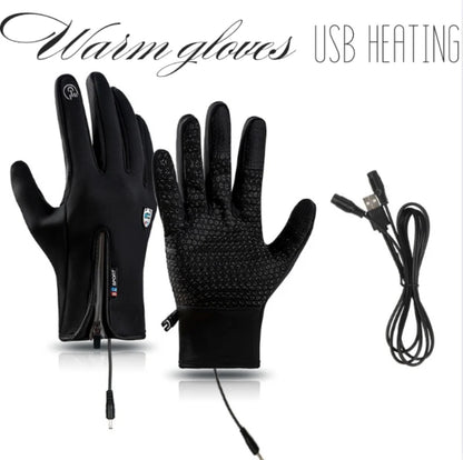 Winter Gloves USB Heated Waterproof & Windproof