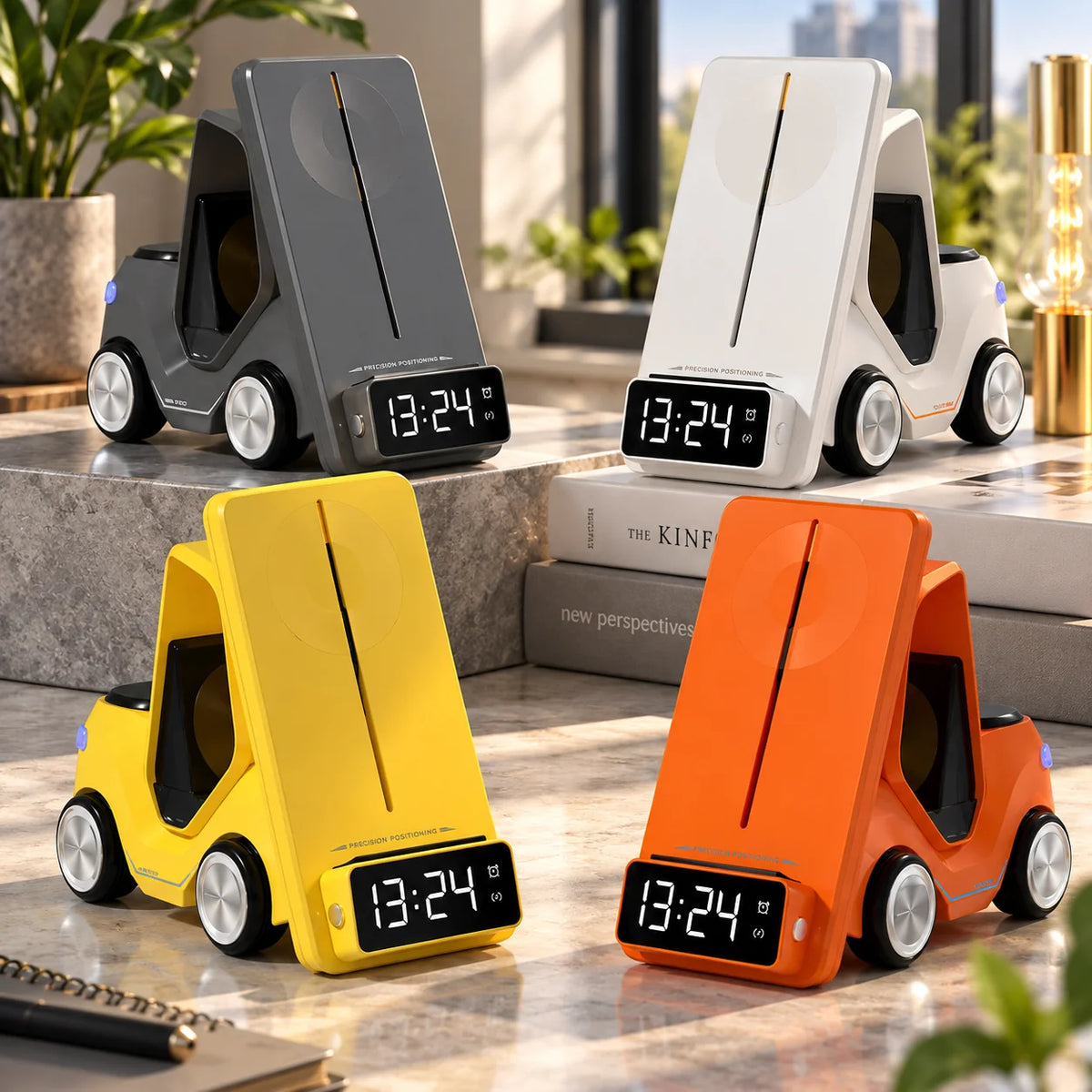 Wireless Charger 3-in-1 LED Alarm Clock & Ambient Light