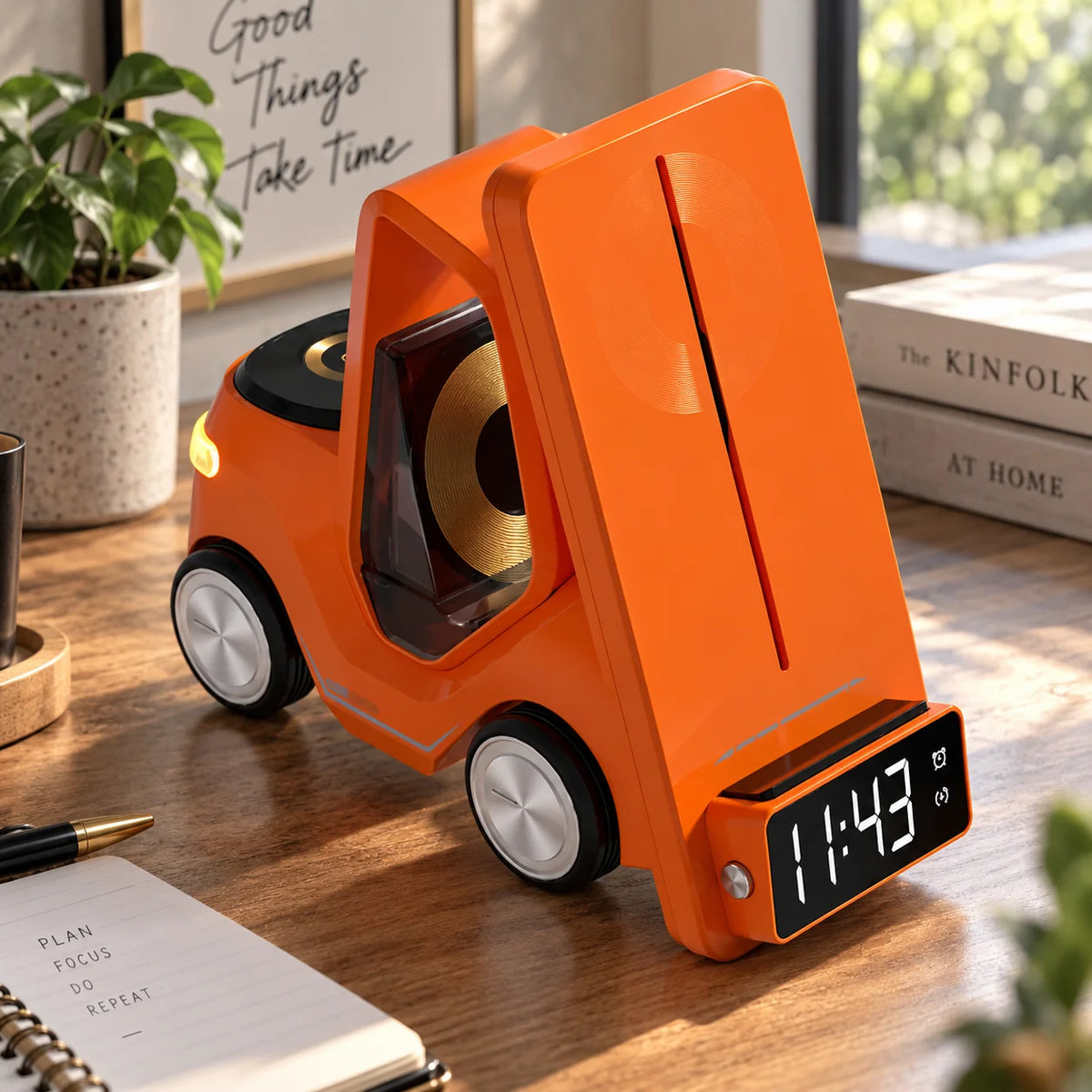 Wireless Charger 3-in-1 LED Alarm Clock & Ambient Light