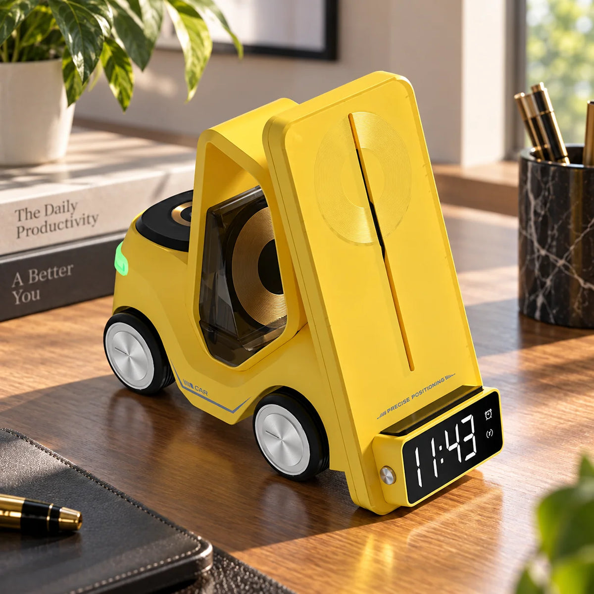 Wireless Charger 3-in-1 LED Alarm Clock & Ambient Light