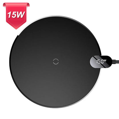 Wireless Charging Pad 15W Fast Charging Transparent Glass