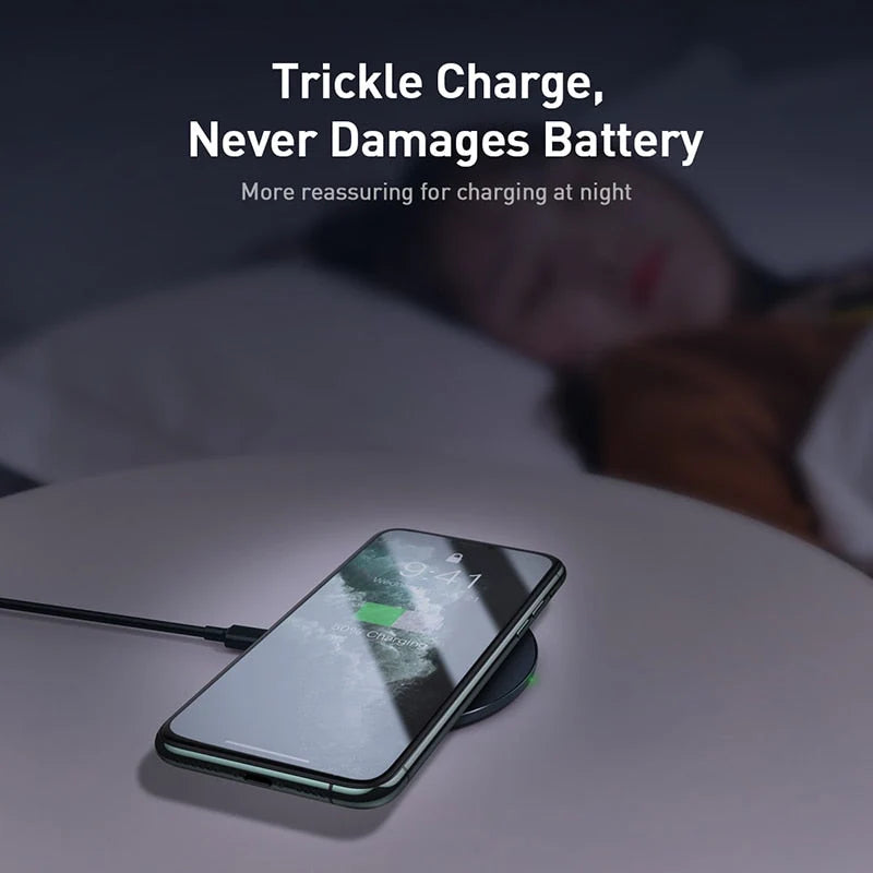 Wireless Charging Pad 15W Fast Charging Transparent Glass