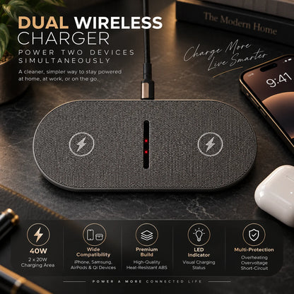 Wireless Charging Pad Fast 30W Single & Dual