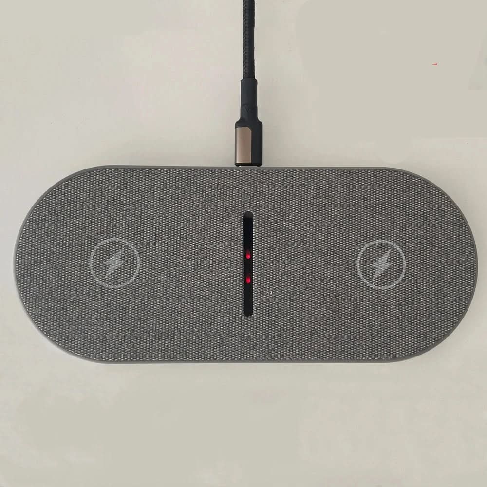 Wireless Charging Station Dual Device Qi-Compatible 40W