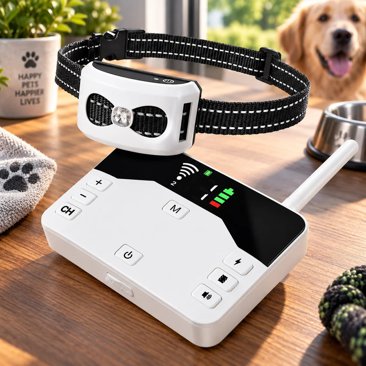 Wireless Dog Fence Rechargeable Collar 300 Meter Range