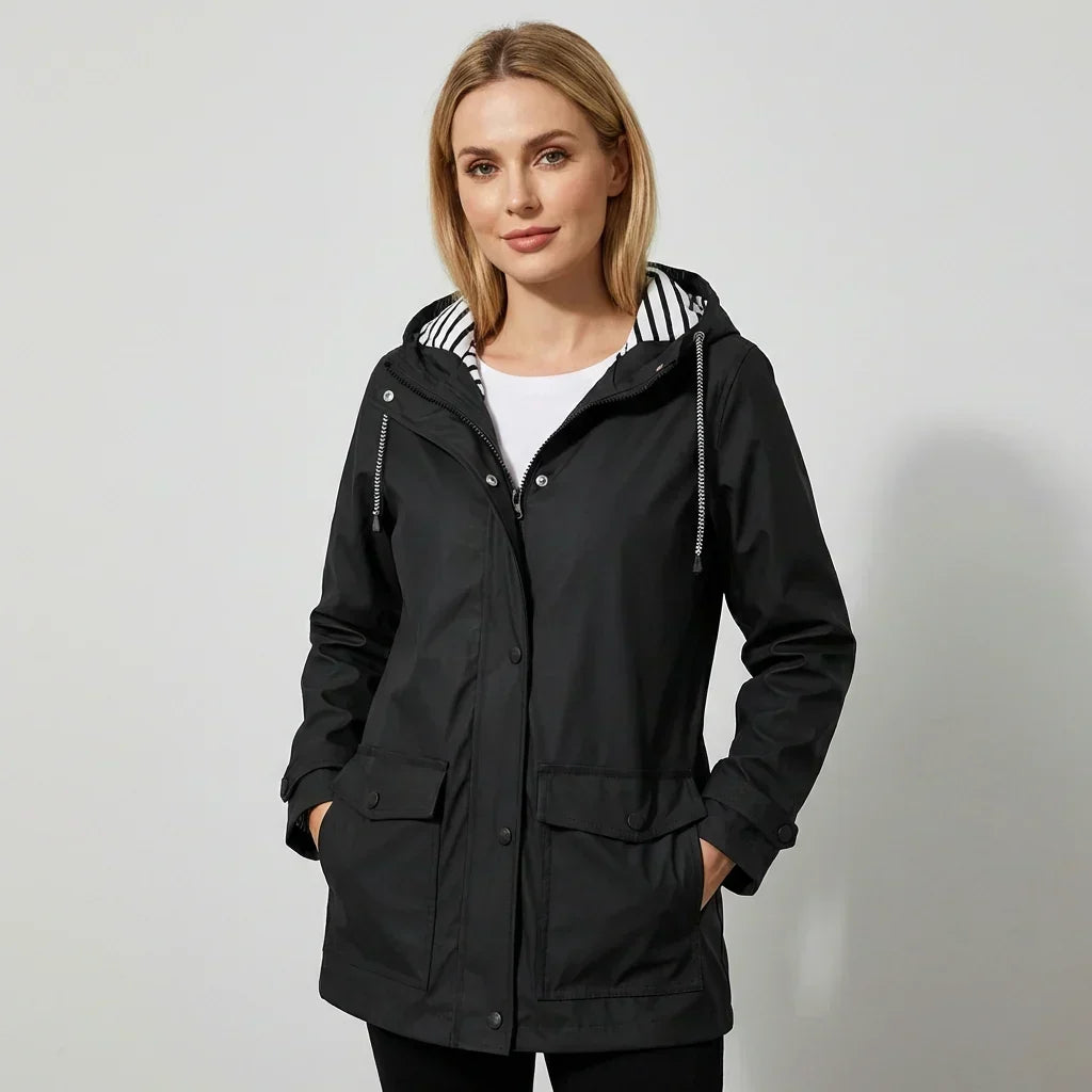 Women's Hooded Jacket Waterproof Taped Seams & Windproof