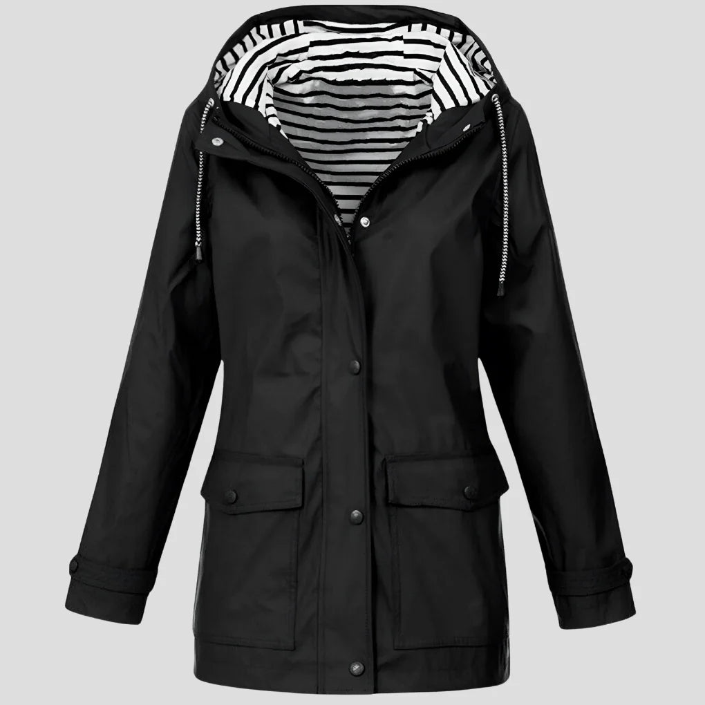 Women's Hooded Jacket Waterproof Taped Seams & Windproof