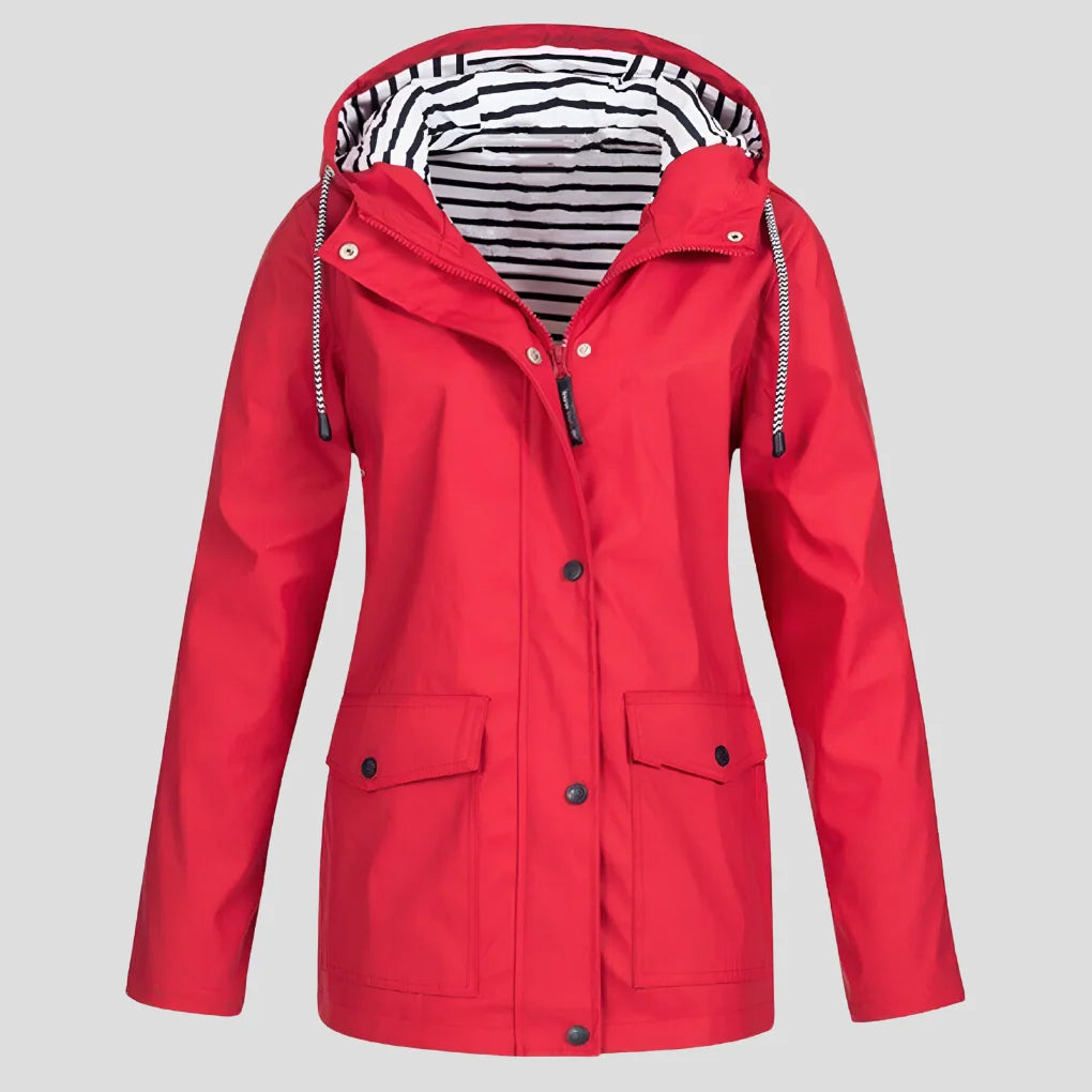 Women's Hooded Jacket Waterproof Taped Seams & Windproof